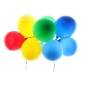 Preview: Torten Topper - Ballon Wolke - Regenbogen